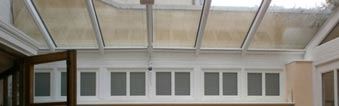 Glazing next to a boundary