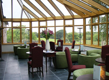 Wood Conservatory in Commercial Environment